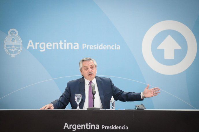 El presidente Alberto Fernández apuntó contra la gestión anterior de Mauricio Macri. visibilit