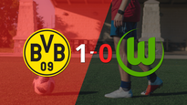wolfsburgo no pudo en su visita a borussia dortmund y cayo 1-0