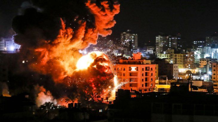 El ataque fue contra distintos edificios pertenecientes a Hamas.