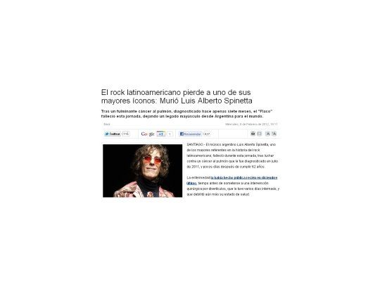 En Chile la noticia tuvo gran repercusión.