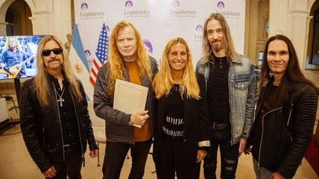 Mustaine fue reconocido por la Legislatura Porteña.