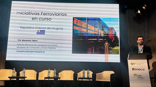 El director Nacional de Transporte Ferroviario, Waverley Tejera, destacó la oportunidad de Uruguay de convertirse en hub regional a través del ferrocarril.