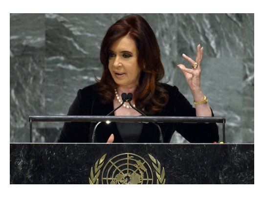 Cristina de Kirchner en su quinta participación en la Asamblea General de Naciones Unidas.