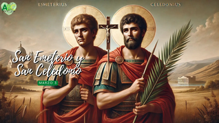 Los dos soldados romanos que fueron perseguidos y decapitados en tiempos de los emperadores Diocleciano y Valerio. Los dos soldados romanos que fueron perseguidos y decapitados en tiempos de los emperadores Diocleciano y Valerio.