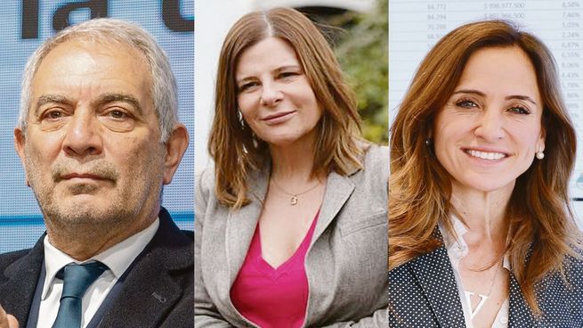 Julio Alak, Florencia Saintout y Victoria Tolosa Paz.