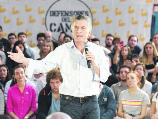 Votos. Mauricio Macri insistió ayer en que el país que nos dejaron no tenía futuro. 