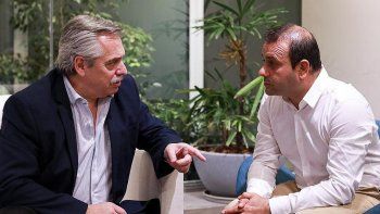 Alberto Fernández recibió a Oscar Herrera Ahuad, en sus oficinas en San Telmo.