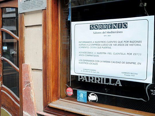 Sorrento cerró sus puertas hace pocas semanas 