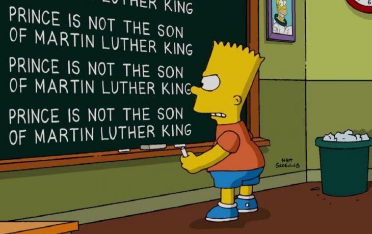Muchos no se percataron del detalle, pero Bart Simpson es zurdo.