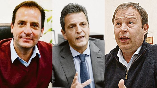 Ariel Sujarchuk,Sergio Massa y Mariano Cascallares