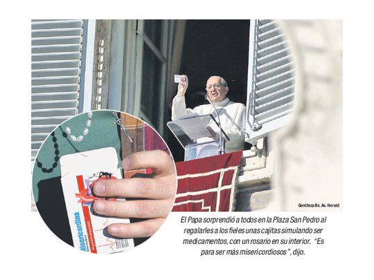 “Misericordina”, nueva medicina de Francisco