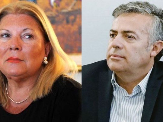 Elisa Carrió y Alfredo Cornejo