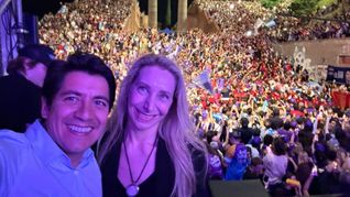 Gonzalo Roca y Karina Milei. Gonzalo Roca y Karina Milei.