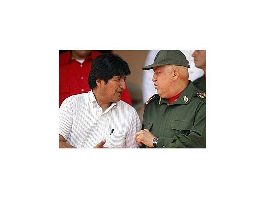 Evo Morales y Hugo Chávez.