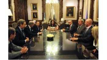Cristina de Kirchner se reunió con autoridades de la Delegación de Asociaciones Israelitas Argentinas (DAIA), en la Casa de Gobierno.