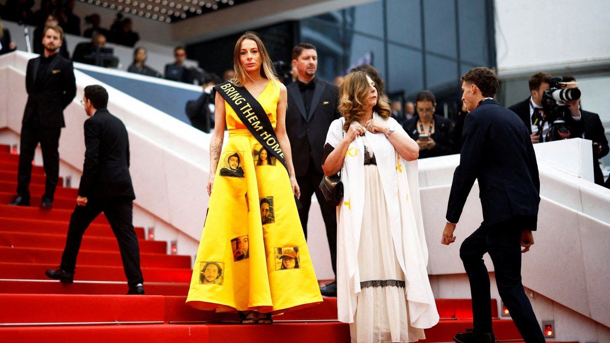 a survivor of the Hamas attack surprised with a dress