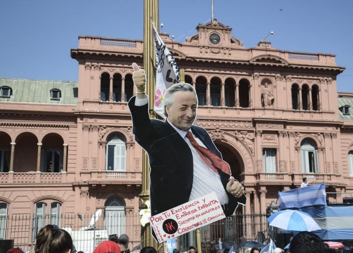 Último acto de Cristina de Kirchner como Presidente.
