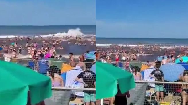 Maximiliano Prenski y su equipo asistieron a más de una decena de personas que eran arrastradas por la fuerza del agua.