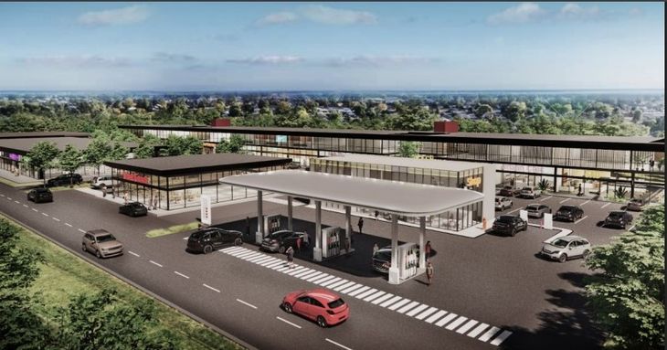 Render del Distrito Comercial de Senderos, en el área de Rumencó Render del Distrito Comercial de Senderos, en el área de Rumencó