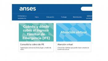 ANSES abona el IFE, las jubilaciones y otras prestaciones.