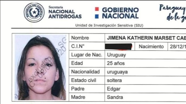 Detuvieron en España a la hermana del narcotraficante Sebastián Marset.
