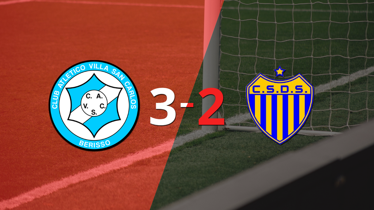 Lucas Licht helped Villa San Carlos with a double in victory against Dock Sud