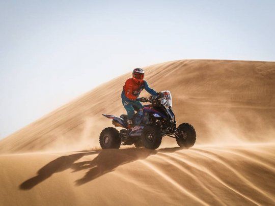 El argentino Nicolás Cavigliasso se impuso en la categoría cuatriciclos, en la tercera etapa del Rally Dakar 2021, que se corrió hoy con un rulo de 630 kilómetros, 403 cronometrados, en la ciudad de Wadi Ad-Dawasir.