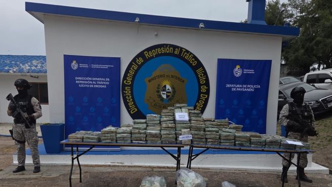 Se incautó en Paysandú un total de 414 kilos de pasta base y 1 kilo de cocaina.&nbsp;