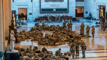 El Capitolio amaneció blindado porn la Guardia Nacional.&nbsp;