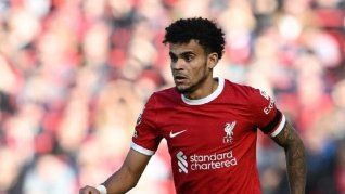 Luis Díaz, jugador colombiano del Liverpool.