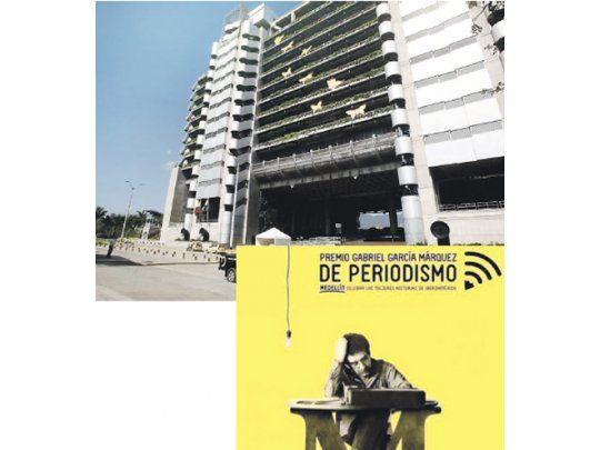 Mariposas amarillas que evocan a “Cien años de soledad” en los edificios emblemáticos y carteles en las calles y transporte público de Medellín anuncian la segunda edición de los Premios Gabriel García Márquez que otorga la Fundación para el Nuevo Periodismo Iberoamericano.
