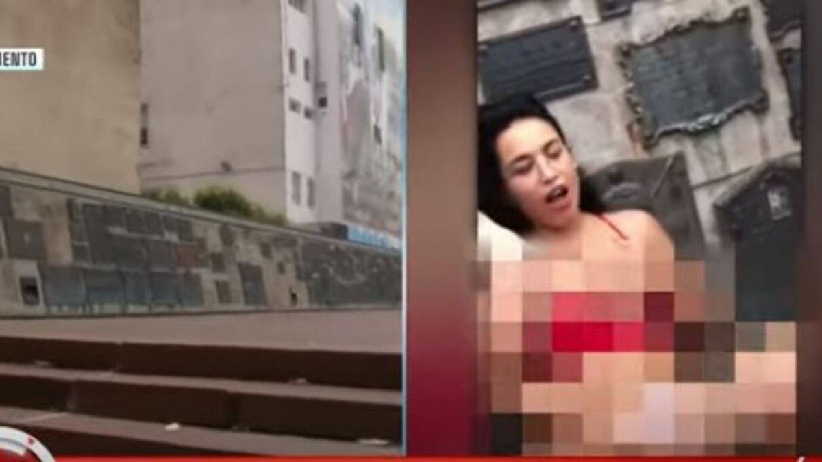 Polémica en Rosario por una actriz porno que se filmó desnuda en el Monumento a la Bandera