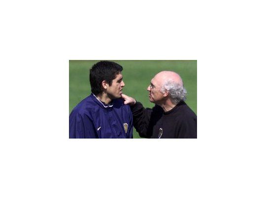 Héroes. Riquelme y Bianchi fueron los grandes artífices de la época dorada de Boca.