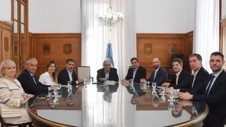 Guillermo Francos reunido con diputados del PRO.