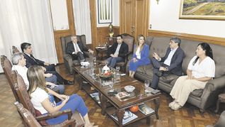 Cónclave. El gobernador de Tucumán, el peronista Osvaldo Jaldo, reunió a su tropa legislativa en la Casa de Gobierno para afinar la estrategia sobre el mega DNU impulsado por el Gobierno de Javier Milei.