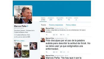Los dichos de Marcos Peña sobre el autismo y el error al disculparse molestaron a padres y familiares de personas organización de padres, madres y familiares de personas con autismo de la Argentina.