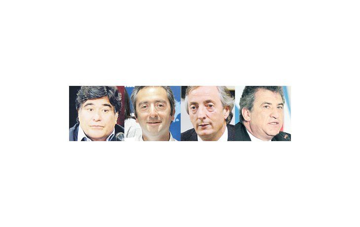 ámbito.com | Carlos Zannini, Andrés Larroque, Néstor Kirchner y Sergio Urribarri.