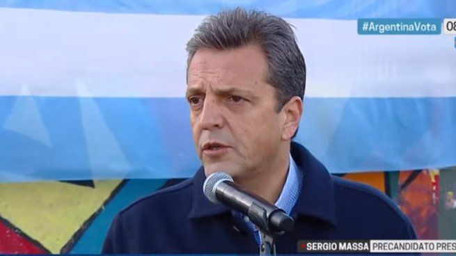 Sergio Massa tras la votación.&nbsp;
