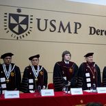 Javier Milei recibió la distinción durante una ceremonia realizada en la Facultad de Derecho.