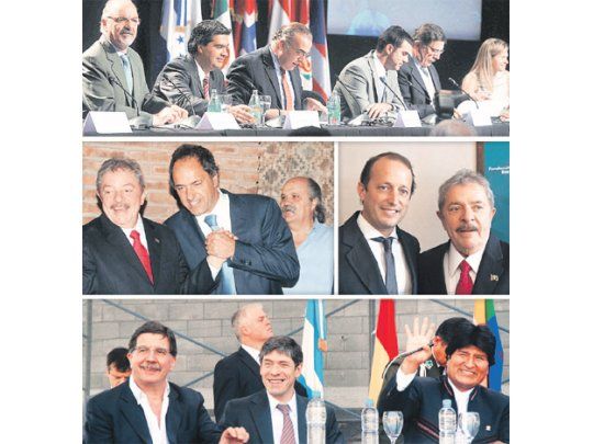 Lula da Silva fue estrella en La Matanza, donde estuvo con Daniel Scioli, su ministro de Seguridad Alejandro Granados y Martín Insaurralde, entre muchos otros. Allí desfilaron, también, ministros y gobernadores K. En La Plata, Evo Morales fue recibido por el jefe de Gabinete,  Juan Manuel Abal Medina, candidatos y el gobernador.