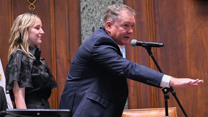 Juan Pablo Arenaza, legislador de La Libertad Avanza y nuevo vicepresidente tercero de la Legislatura. Juan Pablo Arenaza, legislador de La Libertad Avanza y nuevo vicepresidente tercero de la Legislatura.