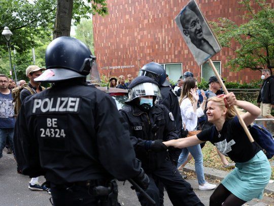 Manifestación contra restricciones Berlín