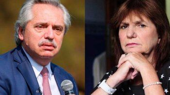 Alberto Fernández y Patricia Bullrich.
