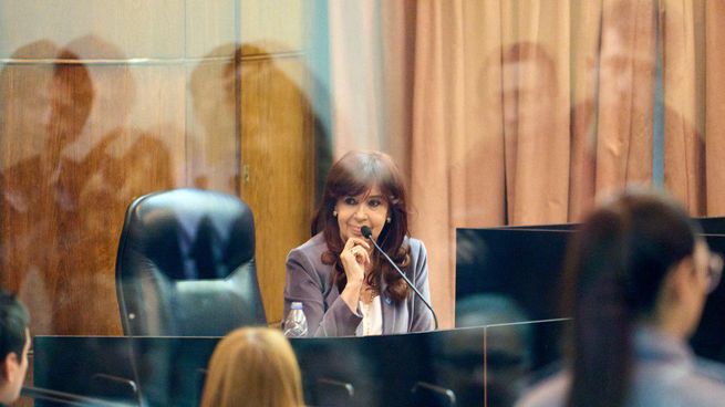 Cristina Kirchner en el juicio por el atentado en su contra.