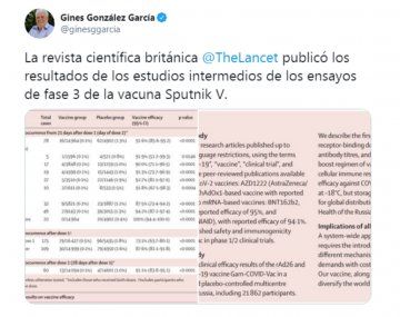 González García compartió los resultados publicados en la revista científica.