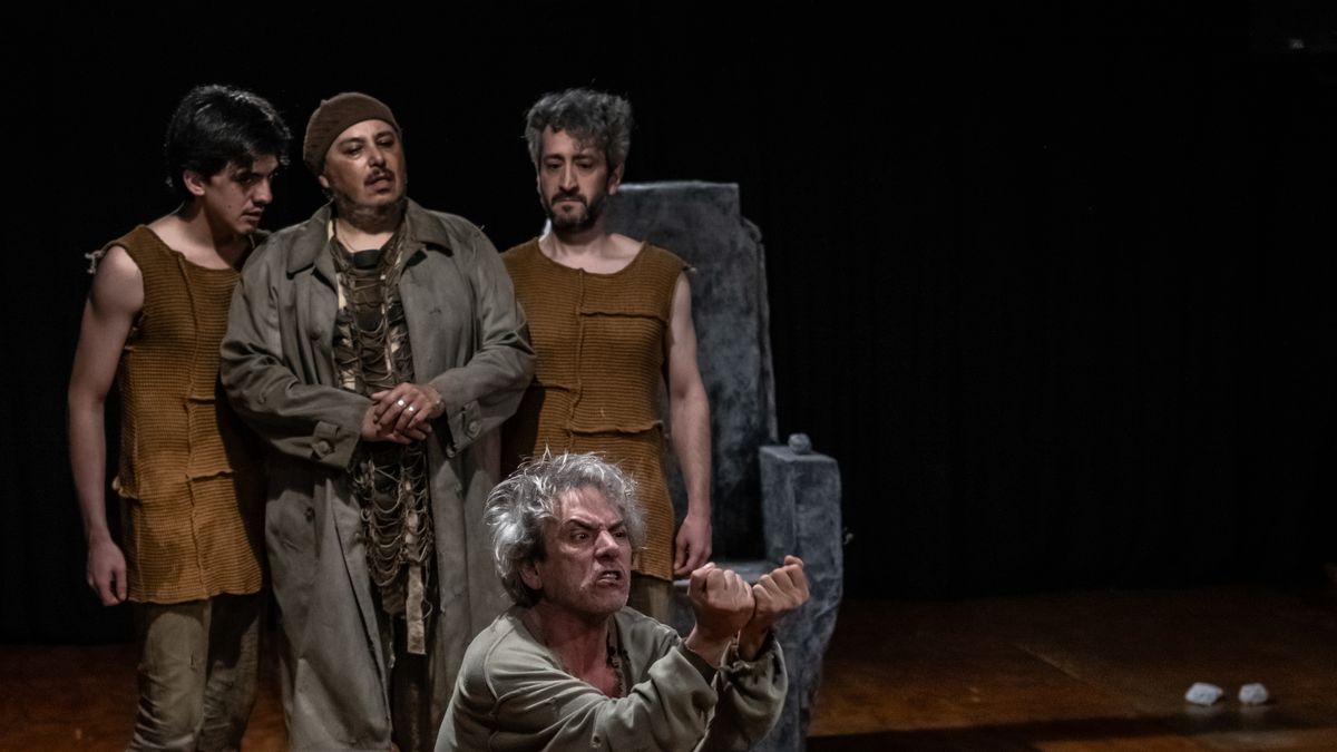 How many times will we see Caesar die in a theater?