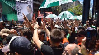 Marcha de ATE a la Jefatura de Gabinete.
