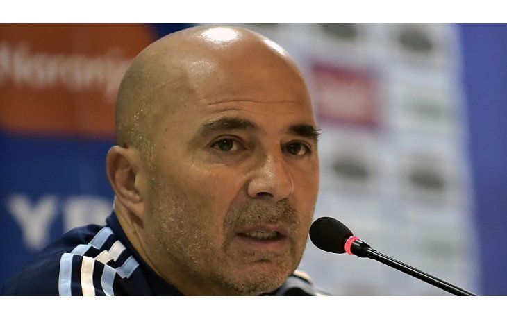 El entrenador de la Selección, Jorge Sampaoli.