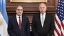 El embajador argentino en EEUU, Jorge Argüello, junto a su sucesor, Gerardo Werthein.  El embajador argentino en EEUU, Jorge Argüello, junto a su sucesor, Gerardo Werthein.