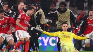 Gol de arquero vale doble: Anatoliy Trubin dejó con vida al Benfica en la Champions. Gol de arquero vale doble: Anatoliy Trubin dejó con vida al Benfica en la Champions.